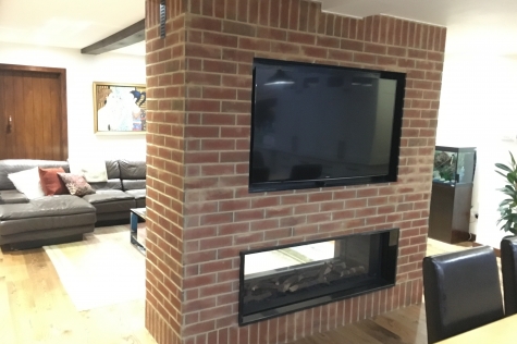 Wall mounted Fireplace TV - Evolution AV